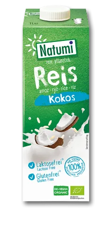Bautura Bio din orez cu cocos, 1l, Natumi