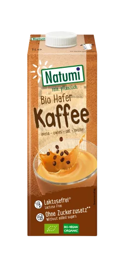 Bautura Bio fara zahar  din ovaz cu cafea, 1l, Natumi