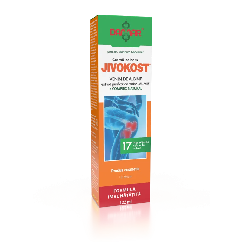 Crema-balsam Jivokost® cu venin de albine si rasina Mumie® + Complex Natural, 125ml, Damar — preț și oferte