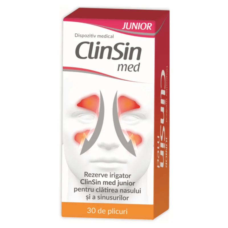 Rezerve irigator ClinSin Med Junior, 30 plicuri, Zdrovit — preț și oferte