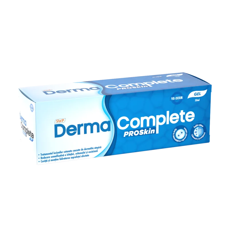 Gel pentru afectiuni cutanate ale pielii Derma Complete Proskin, 50ml, Sun Wave Pharma — preț și oferte