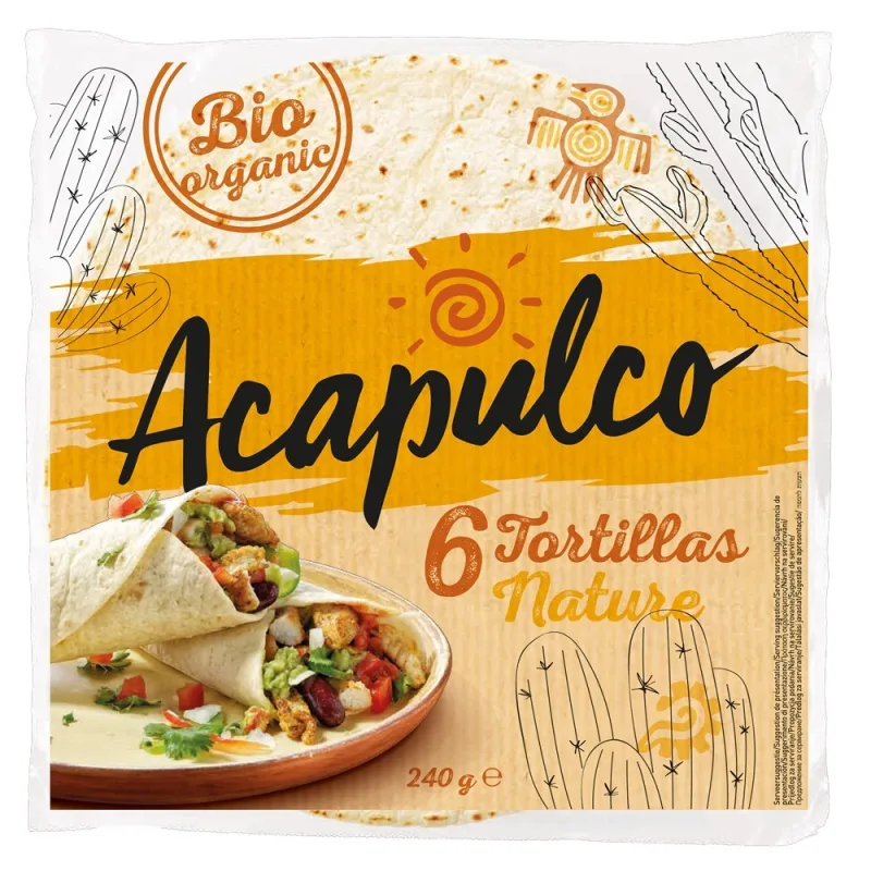 Lipii Tortilla Bio, 240g, Acapulco — preț și oferte