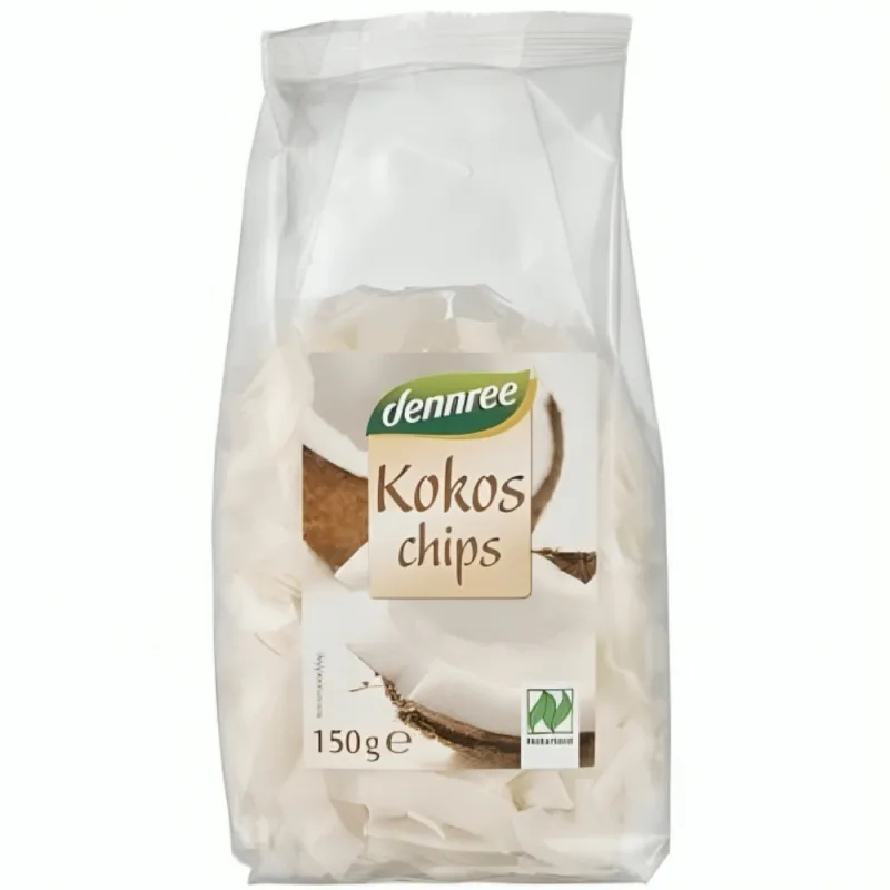 Chipsuri de cocos ecologice, 150g, Denree Dennree — preț și oferte