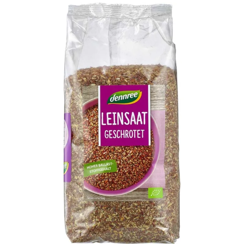 Seminte de in zdrobite, 400g, Dennree — preț și oferte