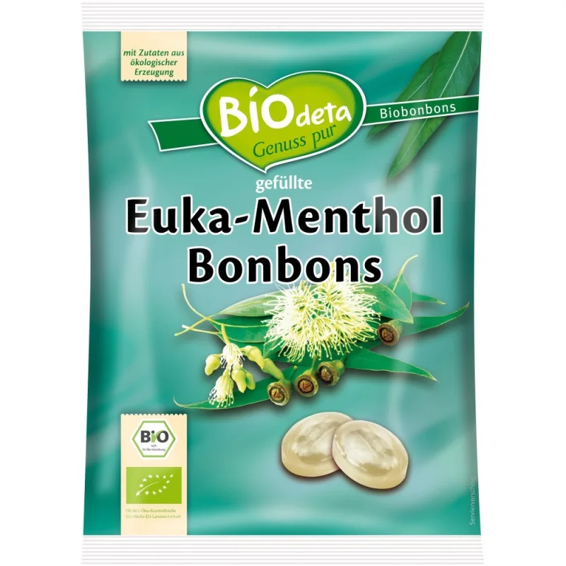 Bomboane Bio cu eucalipt si mentol, 75g, BIOdeta — preț și oferte