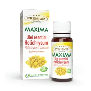 Ulei esential Helichrysum, uz intern, 10 ml, Justin Pharma