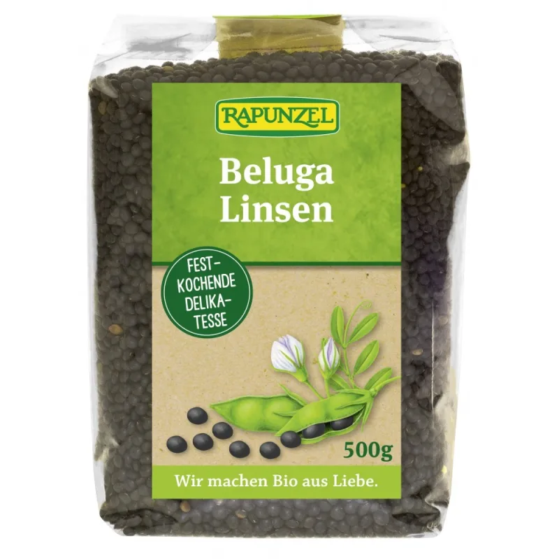 Linte Bio neagra mica Beluga, 500g, Rapunzel — preț și oferte