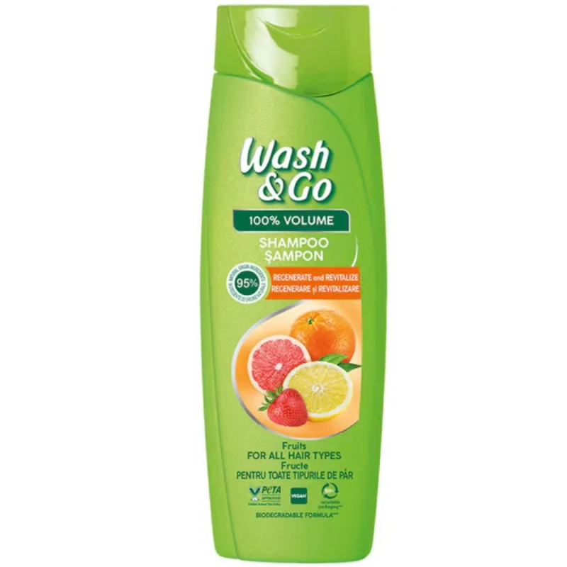 Sampon cu fructe, 360ml, Wash&Go — preț și oferte