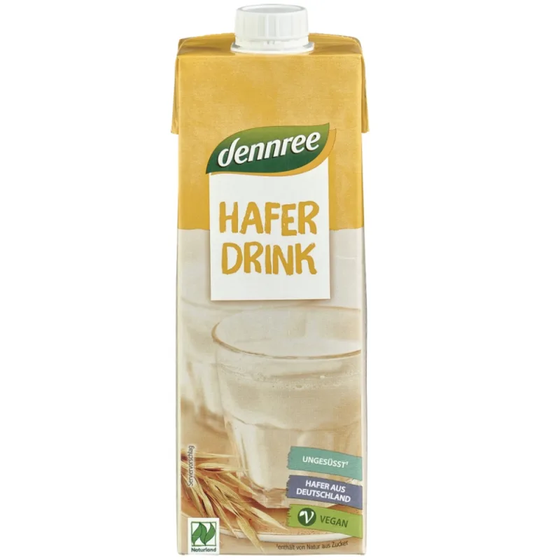 Bautura ecologica de ovaz integral fara lactoza, 1l, Dennree — preț și oferte
