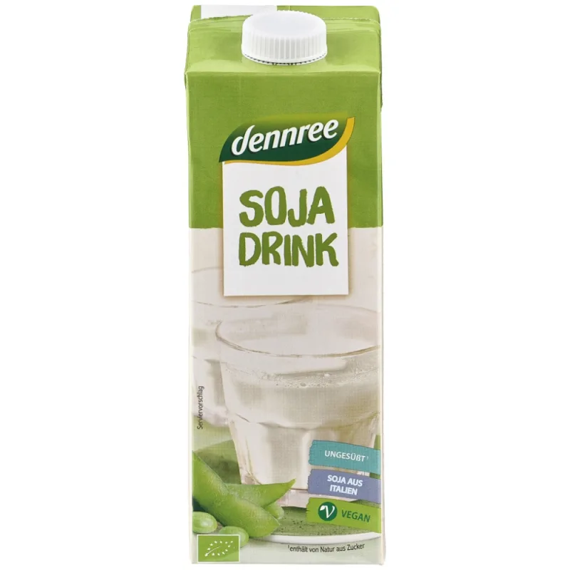 Bautura ecologica de soia fara lactoza, 1l, Dennree — preț și oferte