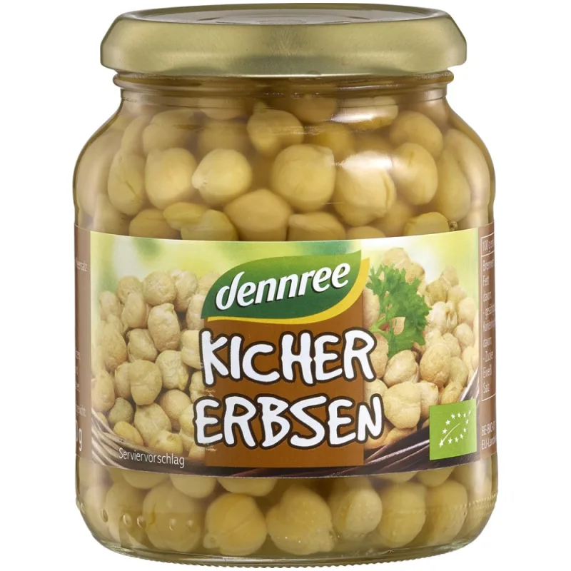 Naut ecologic la borcan, 350g, Dennree — preț și oferte