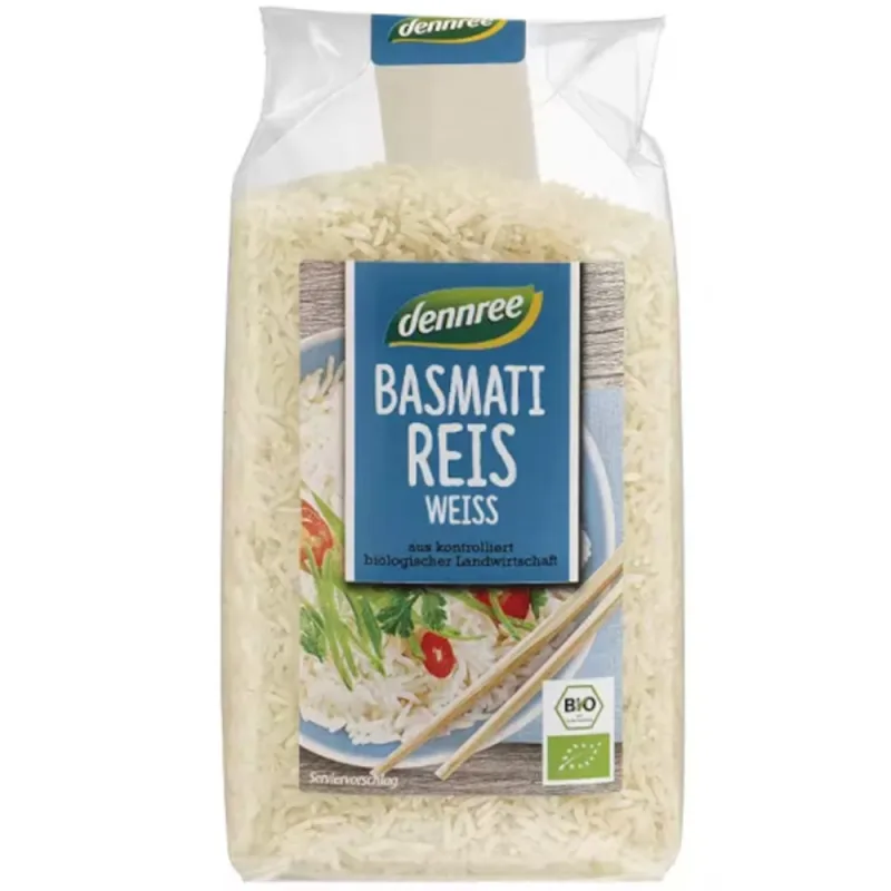 Orez basmati alb ecologic, 500g, Dennree — preț și oferte