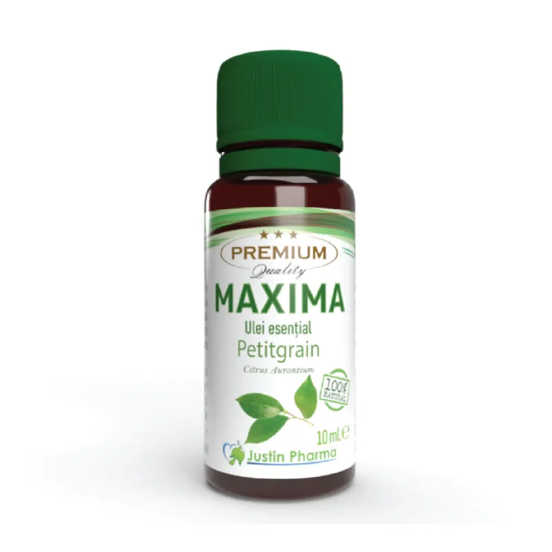Ulei esential Petitgrain Maxima, uz extern, 10 ml, Justin Pharma — preț și oferte