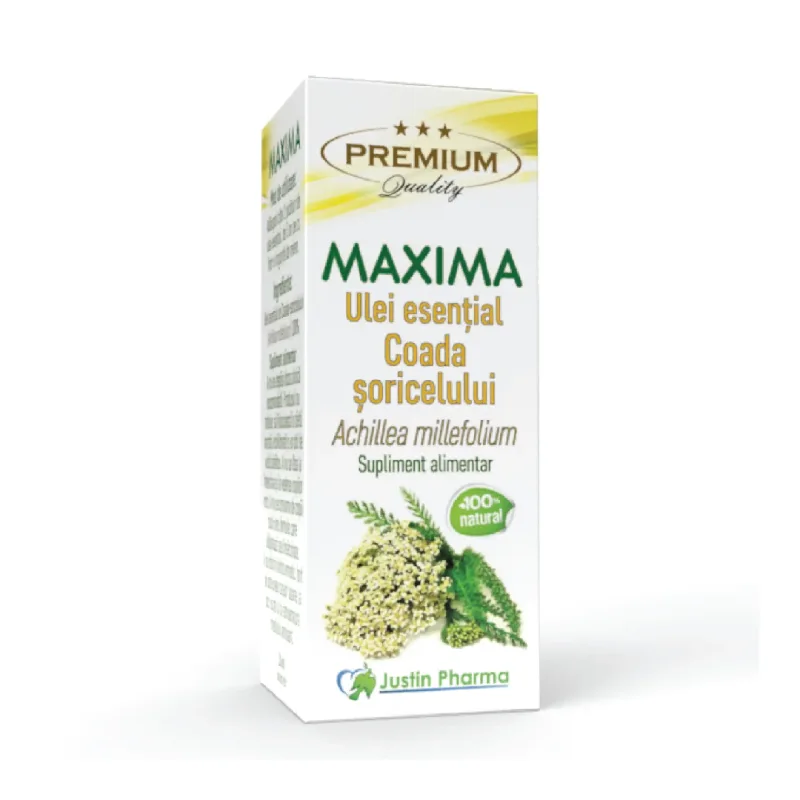 Ulei esential de Coada soricelului Maxima, uz intern, 10 ml, Justin Pharma — preț și oferte