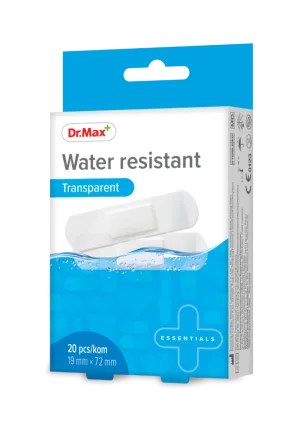 Dr. Max Plasturi transparenti rezistenti la apa 19 x 72mm, 20 bucati