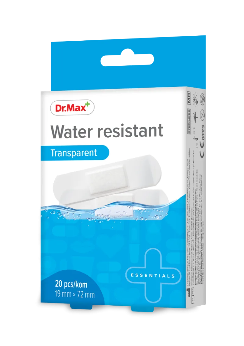 Dr. Max Plasturi transparenti rezistenti la apa 19 x 72mm, 20 bucati — preț și oferte