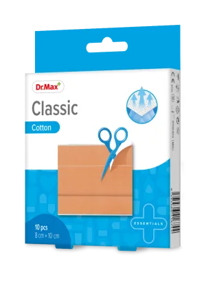 Dr. Max Plasturi clasici sterili 8 x 10cm, 10 bucati
