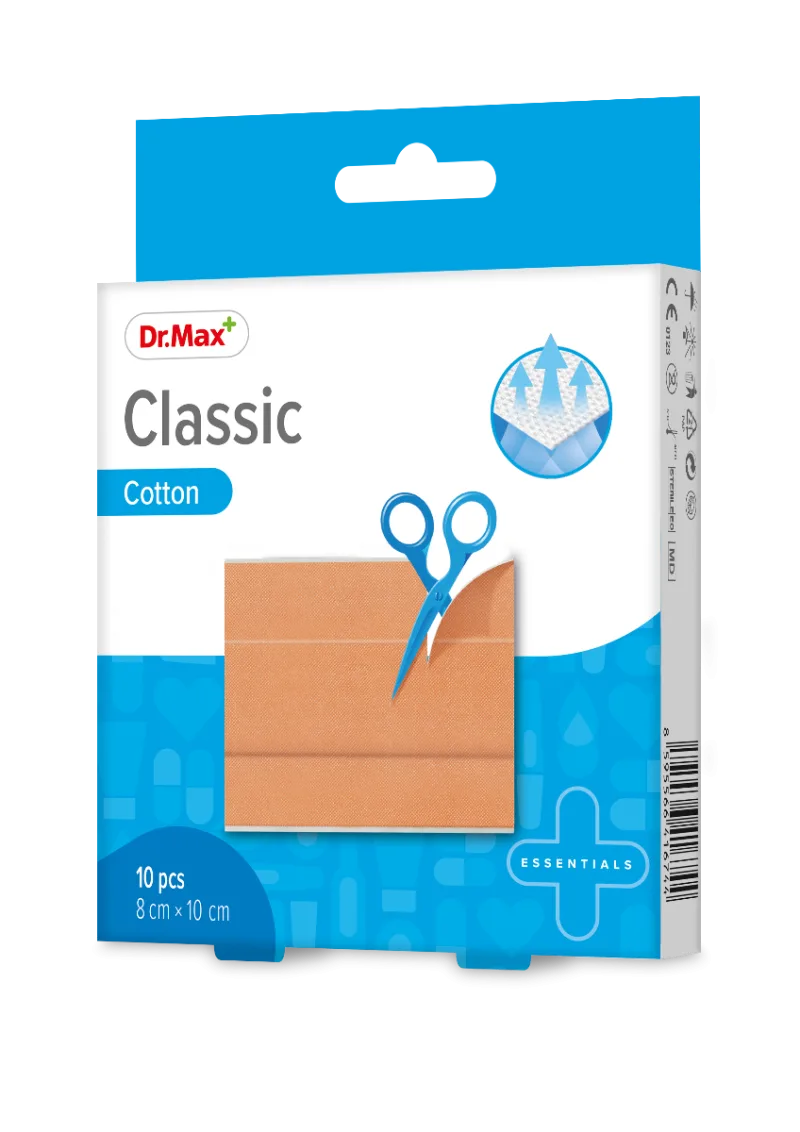Dr. Max Plasturi clasici sterili 8 x 10cm, 10 bucati — preț și oferte