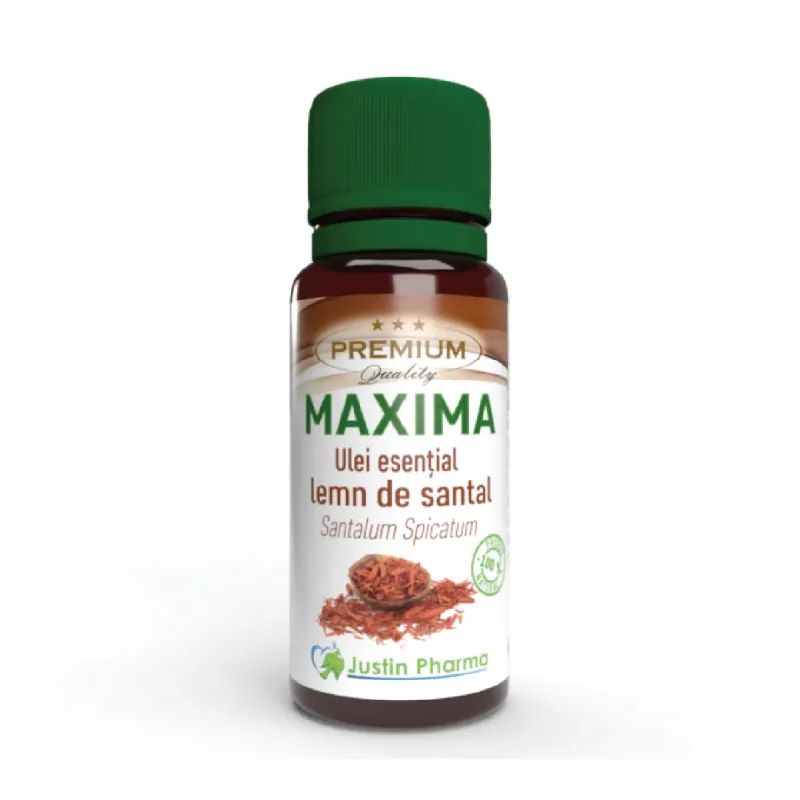 Ulei esential Lemn santal, uz extern, 10 ml, Justin Pharma — preț și oferte