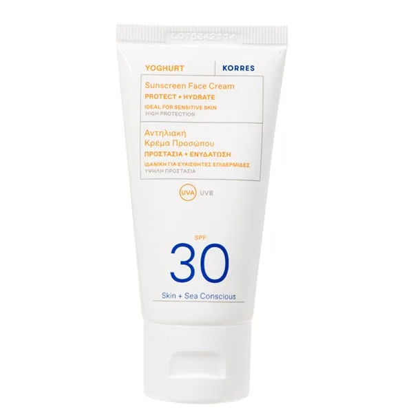 Crema de fata fara parfum cu SPF30 Yoghurt Sun, 50ml, Korres — preț și oferte