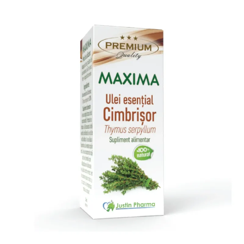 Ulei esential Cimbrisor Maxima, uz intern, 10 ml, Justin Pharma — preț și oferte