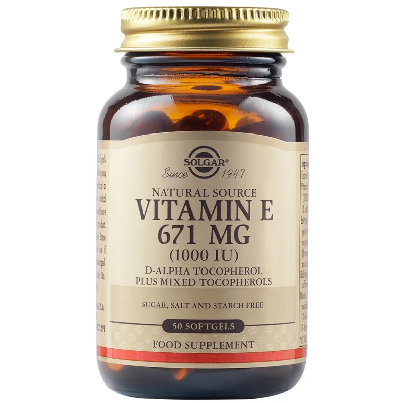 Vitamina E, 50 capsule, Solgar — preț și oferte