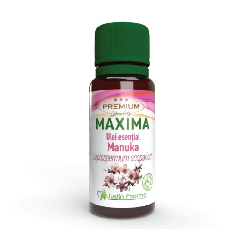 Ulei esential Manuka Maxima, uz extern, 10 ml, Justin Pharma — preț și oferte