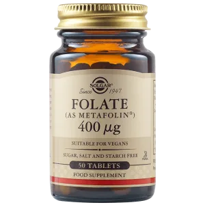 Folate 400mcg, 50 tablete, Solgar