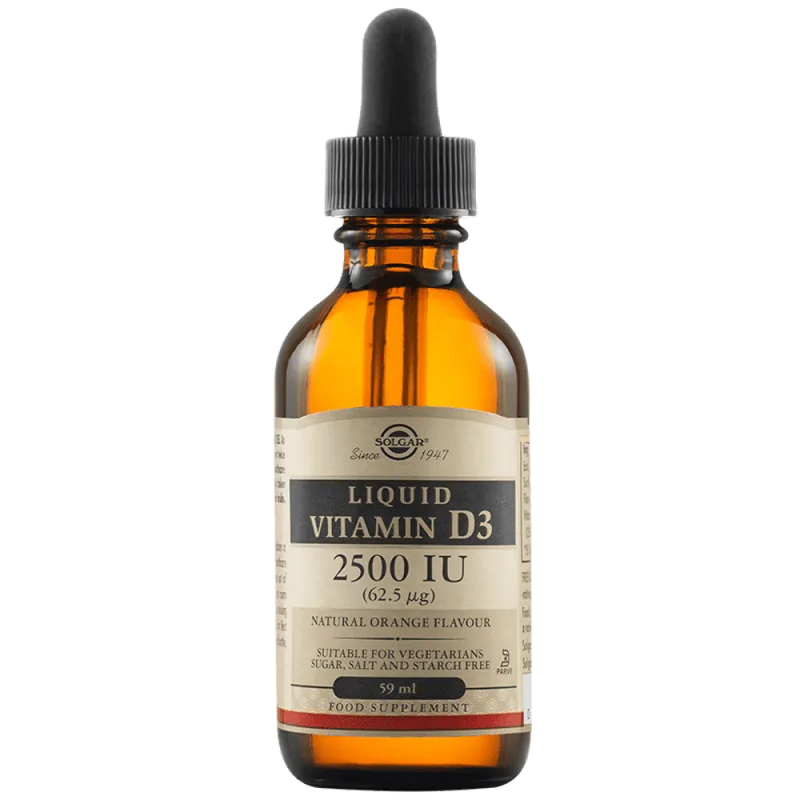 Vitamina D3 2500IU, 59ml, Solgar — preț și oferte