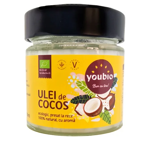 Ulei de cocos, 180ml, Youbio — preț și oferte