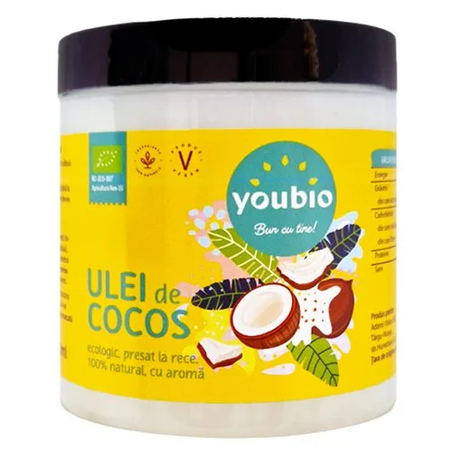 Ulei de cocos, 250ml, Youbio — preț și oferte