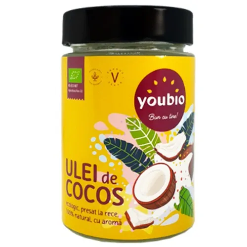 Ulei de cocos, 330ml, Youbio — preț și oferte