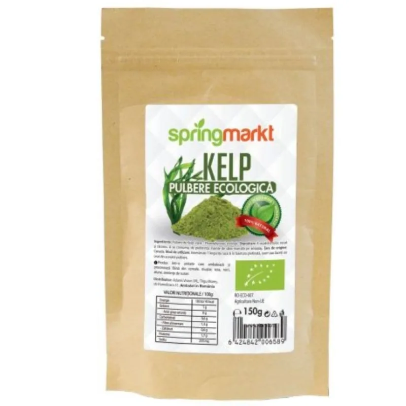 Pulbere ecologica de Kelp, 150g, Springmarkt — preț și oferte