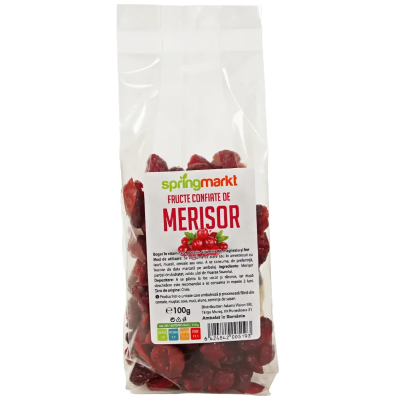 Fructe de merisor, 100g, Springmarkt — preț și oferte