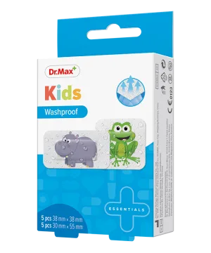 Dr. Max Plasture pentru copii 38 x 38mm, 5 bucati + 30 x 55mm, 10 bucati