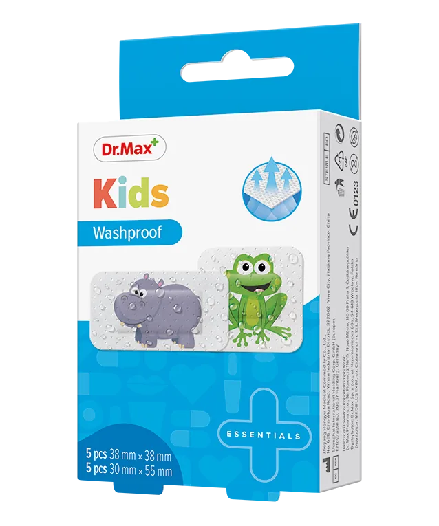 Dr. Max Plasture pentru copii 38 x 38mm, 5 bucati + 30 x 55mm, 10 bucati — preț și oferte