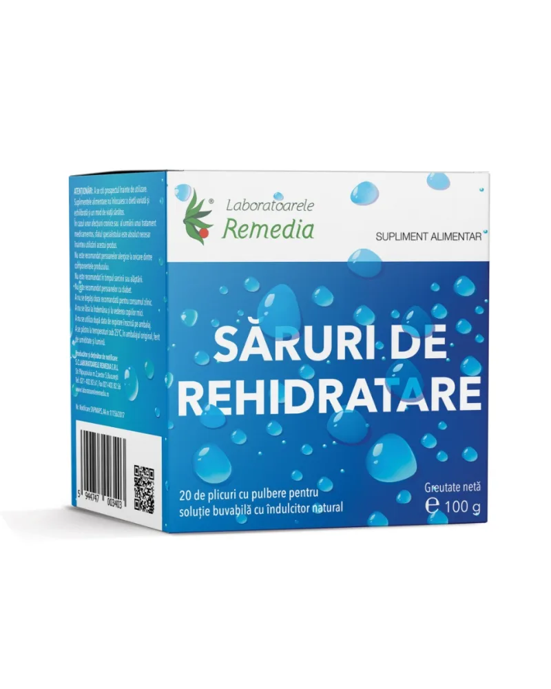 Saruri de rehidratare, 20 pliculete, Laboratoarele Remedia — preț și oferte