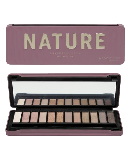 Paleta de farduri pentru pleoape Nature cu 12 culori 25560, 12x1.2g, Magic Studio — preț și oferte