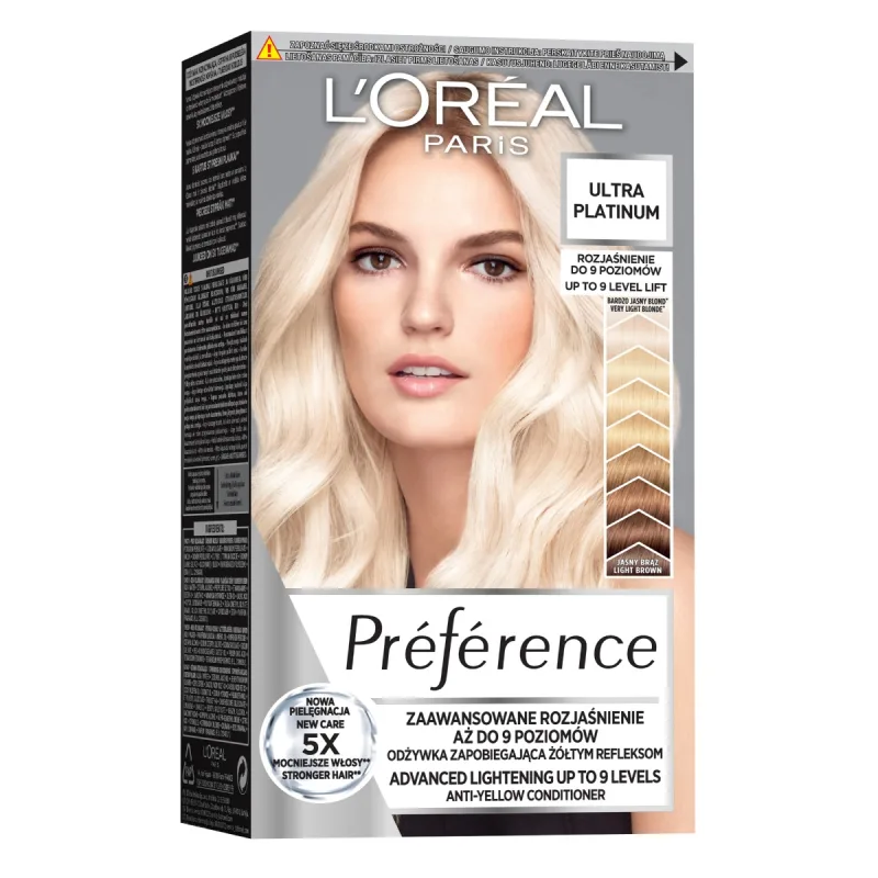 Decolorant de par pana la 9 tonuri Ultra Platinum Preference, 154ml, L'Oreal Paris — preț și oferte