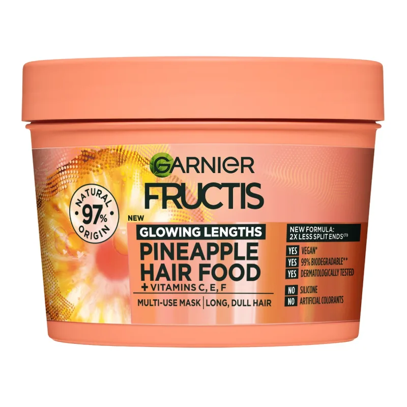 Masca nutritiva pentru parul lung si lipsit de stralucire Hair Food Ananas, 390ml, Fructis — preț și oferte