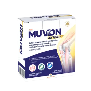 Supliment alimentar pentru articulatii Muvon Aktive Plus, 10 fiole, Sun Wave Pharma