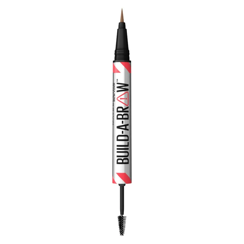Marker de sprancene si gel de fixare 2 in 1 255 Soft Brown Build a Brow, 1.4g, Maybelline Maybelline New York — preț și oferte