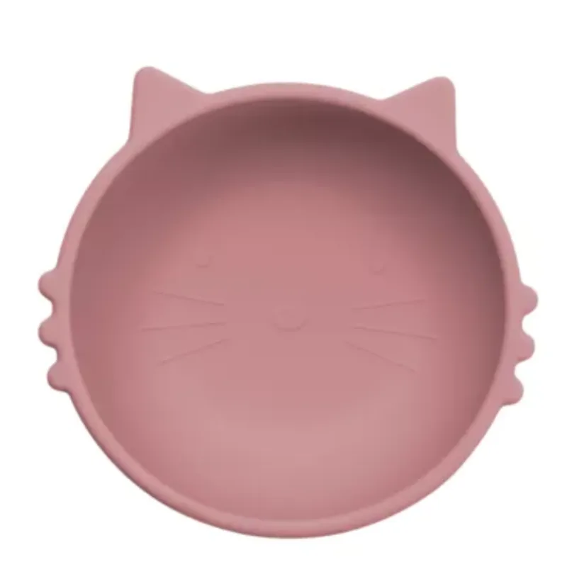 Bol din silicon Kitty I, 6 luni+, Old Rose, Appekids — preț și oferte