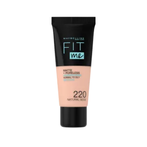 Fond de ten Matte & Poreless 220 Natural Beige Fit Me, 30ml, Maybelline