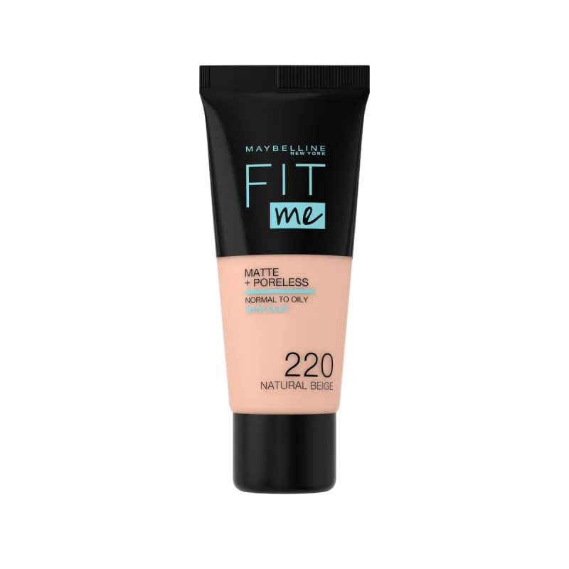 Fond de ten Matte & Poreless 220 Natural Beige Fit Me, 30ml, Maybelline Maybelline New York — preț și oferte