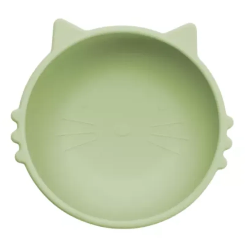 Bol din silicon Kitty I, 6 luni+, Raw Green, Appekids — preț și oferte