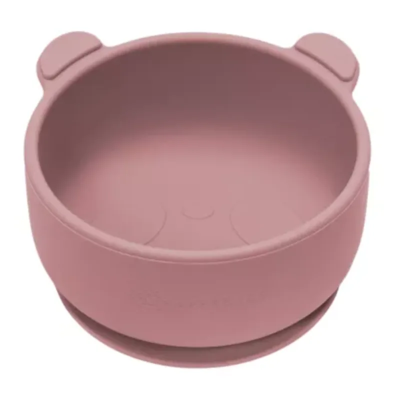 Bol din silicon Little Bear, 6 luni+, Old Rose, Appekids — preț și oferte
