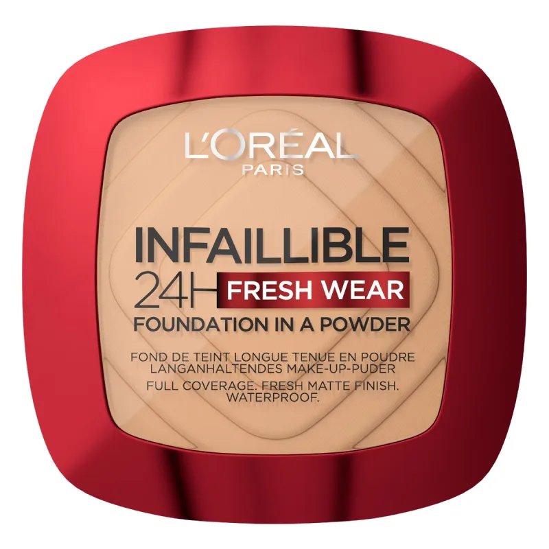 Pudra compacta Infaillible 24h Fresh Wear Golden Beige 220 Sand, 9g, L'Oreal Paris — preț și oferte