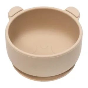 Bol din silicon Little Bear, 6 luni+, Bubble Beige, Appekids