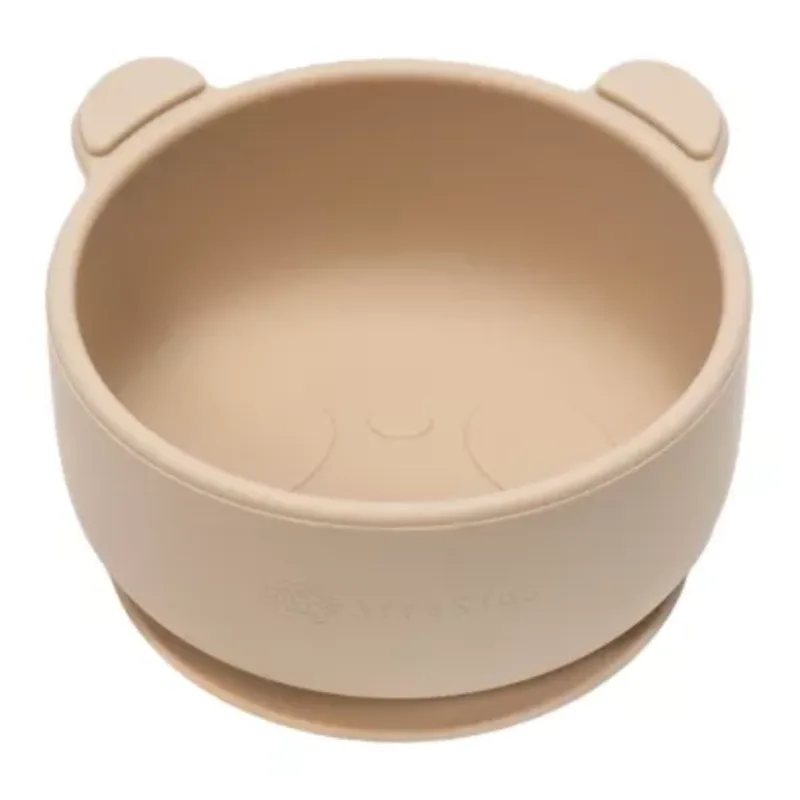 Bol din silicon Little Bear, 6 luni+, Bubble Beige, Appekids — preț și oferte